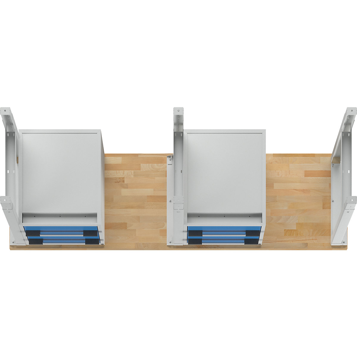 Werkbank mit Hängeschubladen, Baukastensystem Serie 7000 eurokraft pro (Produktabbildung 8)-7