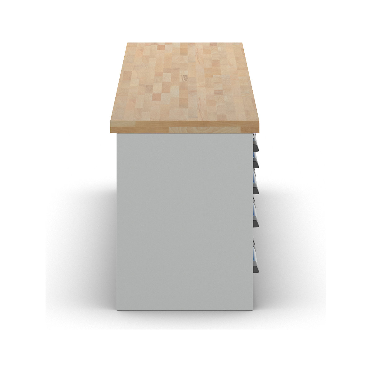 Werkbank mit Standcontainern, Baukastensystem Serie 7000 eurokraft pro (Produktabbildung 5)-4