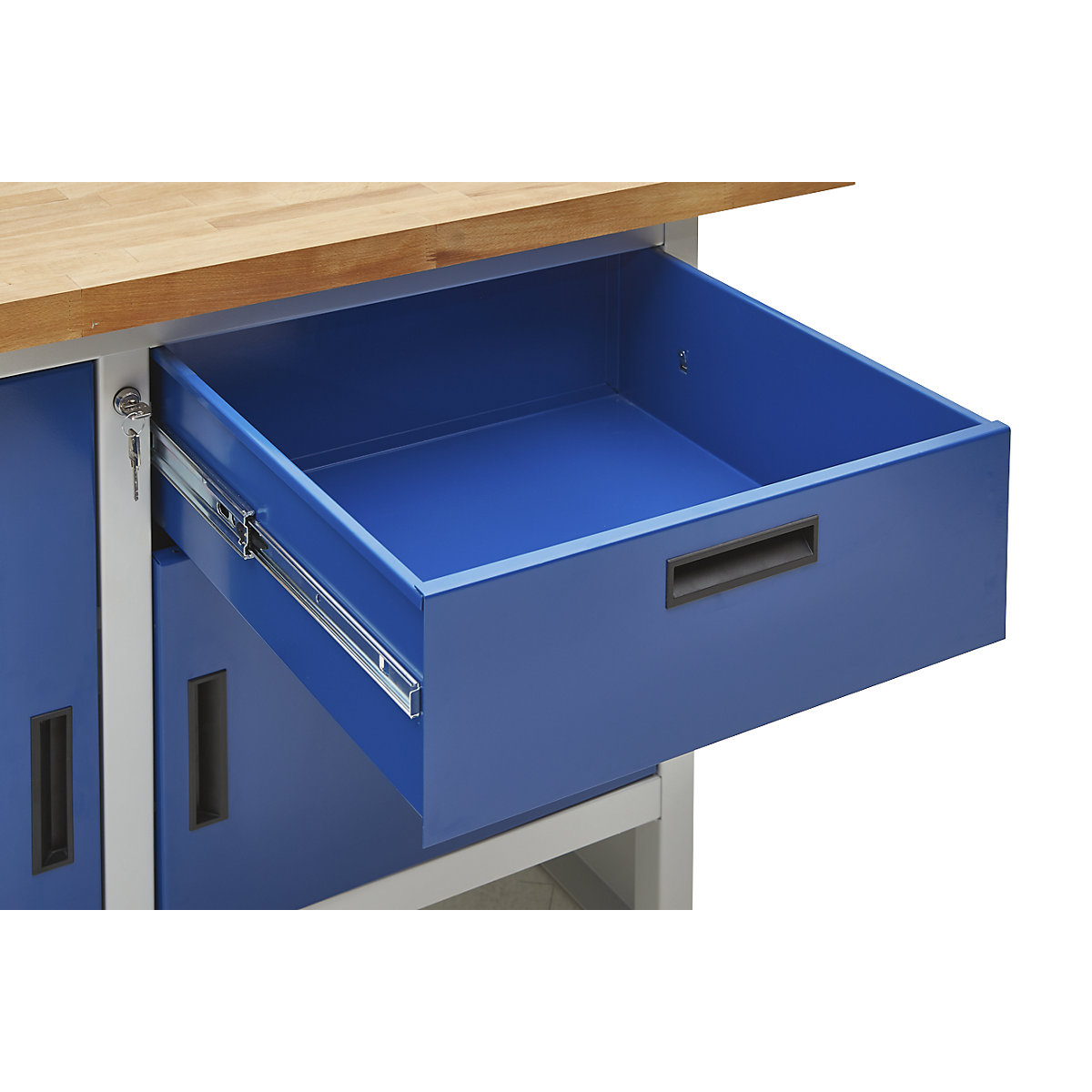 Werkbank mit geschlossenen Seiten eurokraft basic (Produktabbildung 11)-10