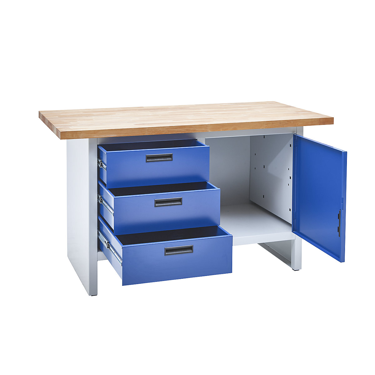 Werkbank mit geschlossenen Seiten eurokraft basic (Produktabbildung 9)-8