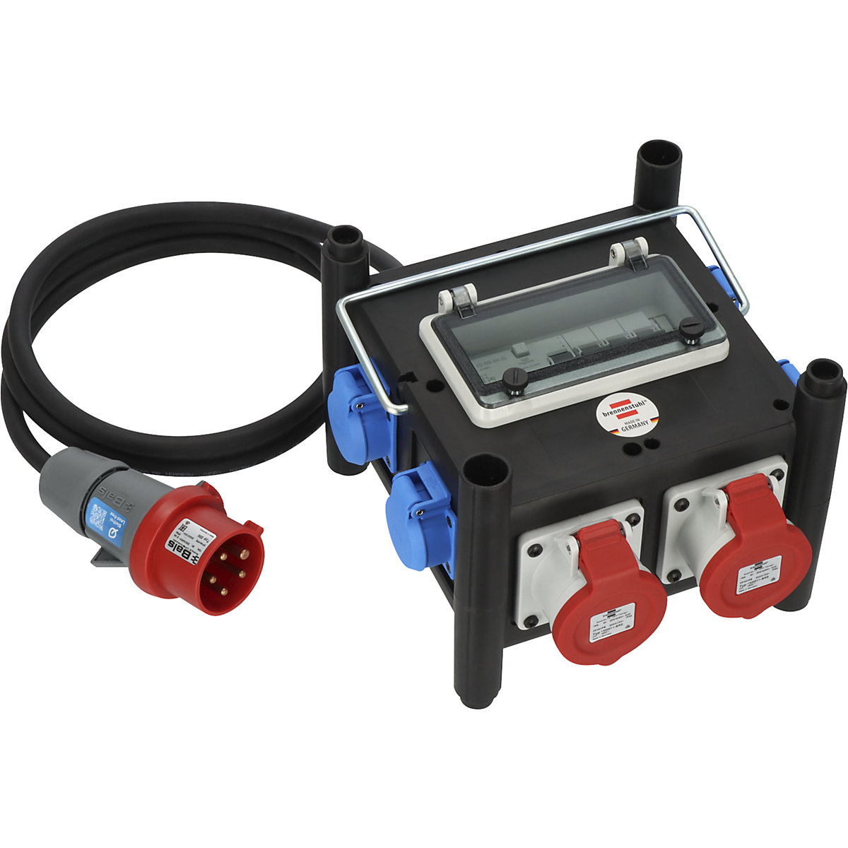 Gummi-Stromverteiler BSV 3 FI Typ B Brennenstuhl