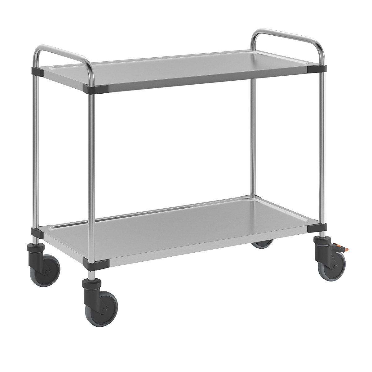 Servierwagen aus Edelstahl