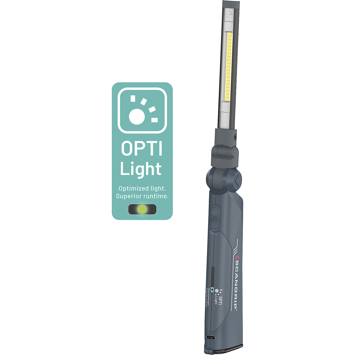 Faltbare LED-Kompaktleuchte SLIM forLIFE SCANGRIP (Produktabbildung 3)-2