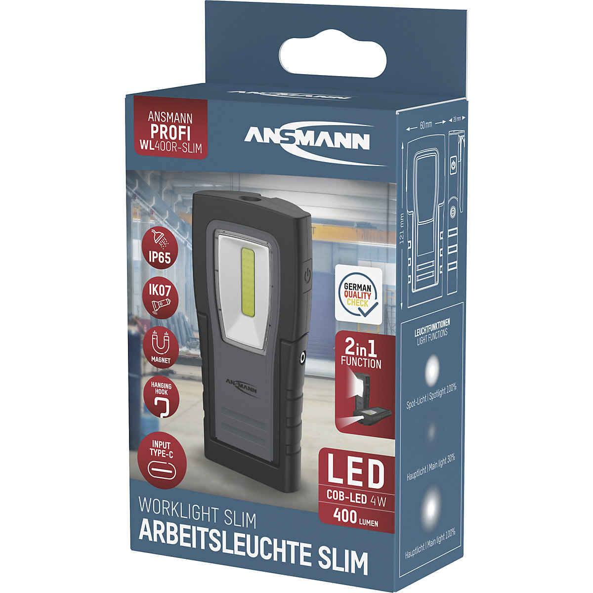 Pocketleuchte WL400R Slim Ansmann (Produktabbildung 9)-8