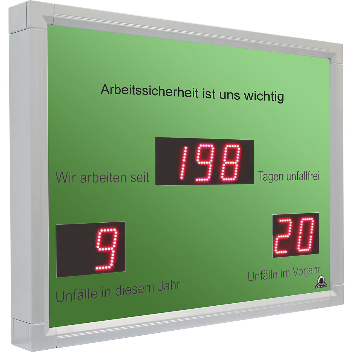 Außen-LED-Anzeige, Unfallfreie Tage (Produktabbildung 2)-1