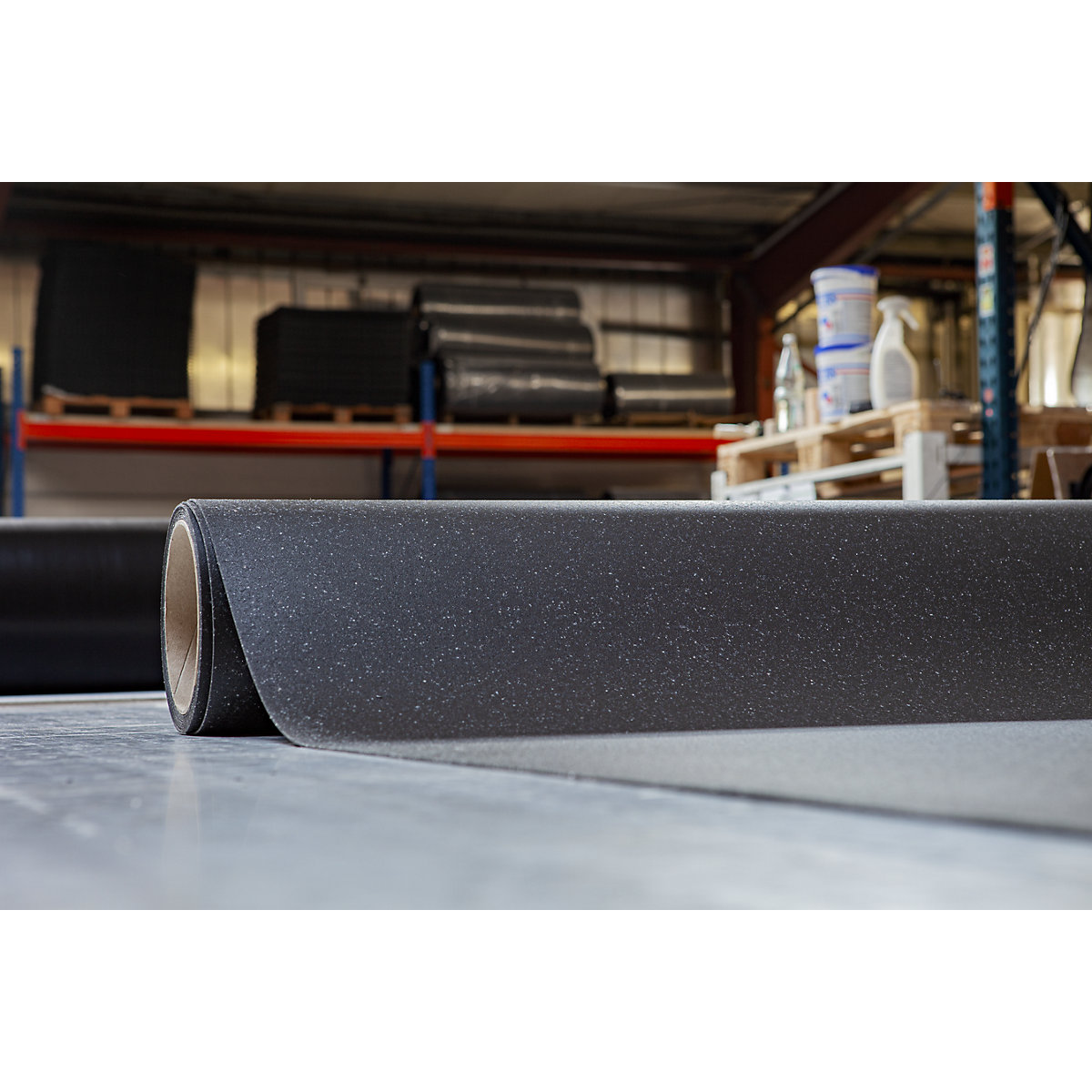 Bodenmatte YOGA FLAT GRIP Miltex, BxH 1200 x 2 mm, pro lfd. m, blau-6