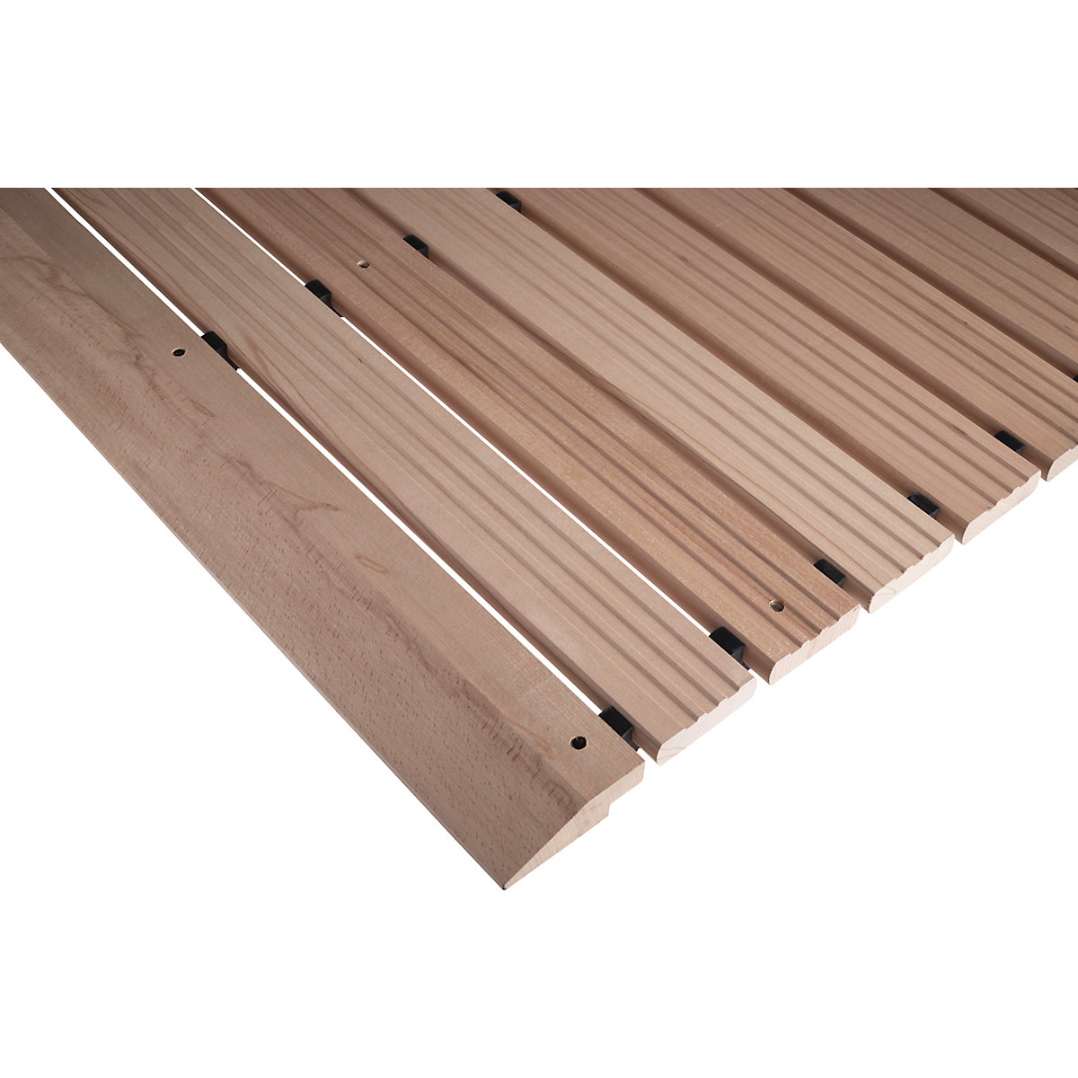 Holzlaufrost Yoga, Buche hell, pro lfd. m Miltex (Produktabbildung 3)-2