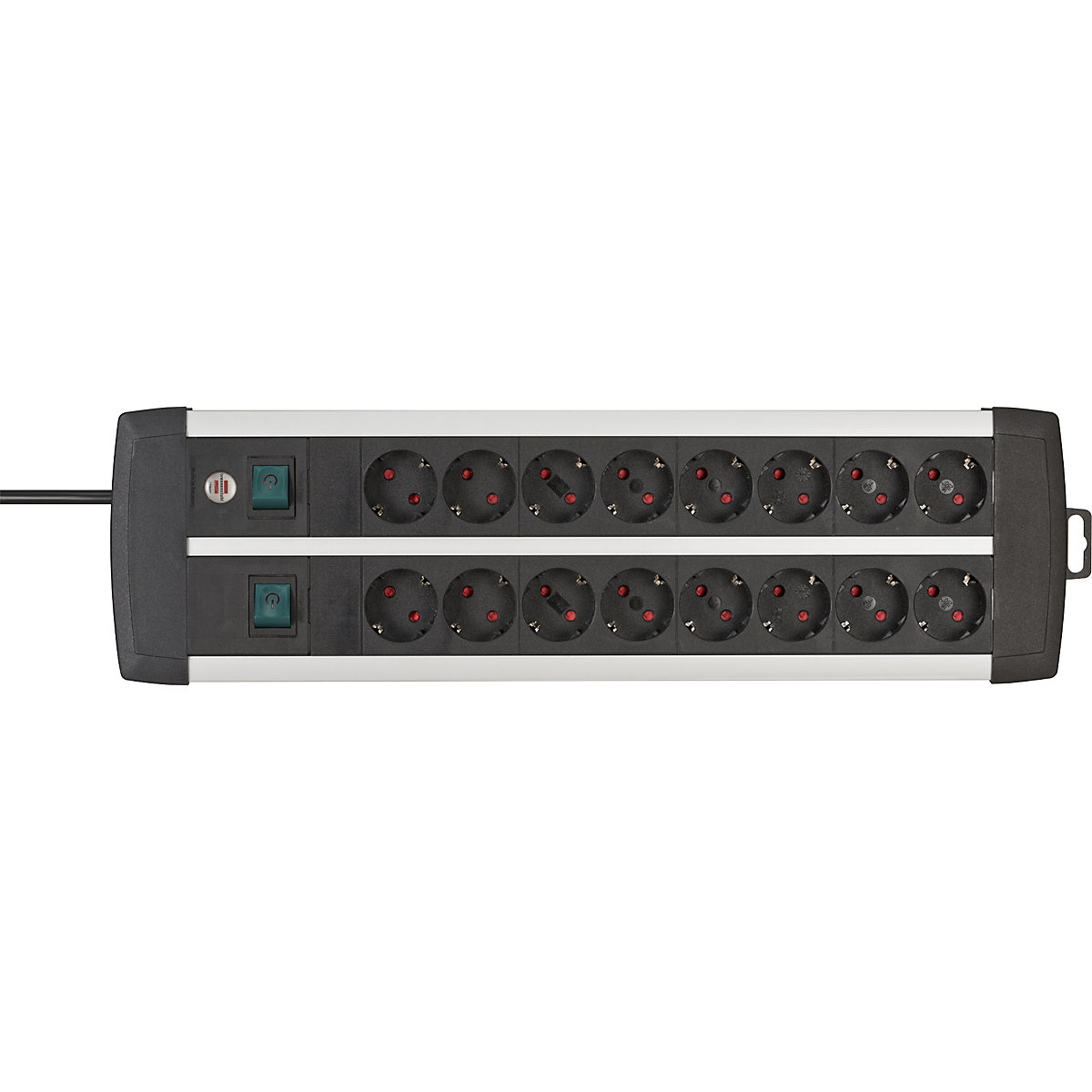 Steckdosenleiste 16fach Premium-Alu-Line Brennenstuhl (Produktabbildung 2)-1