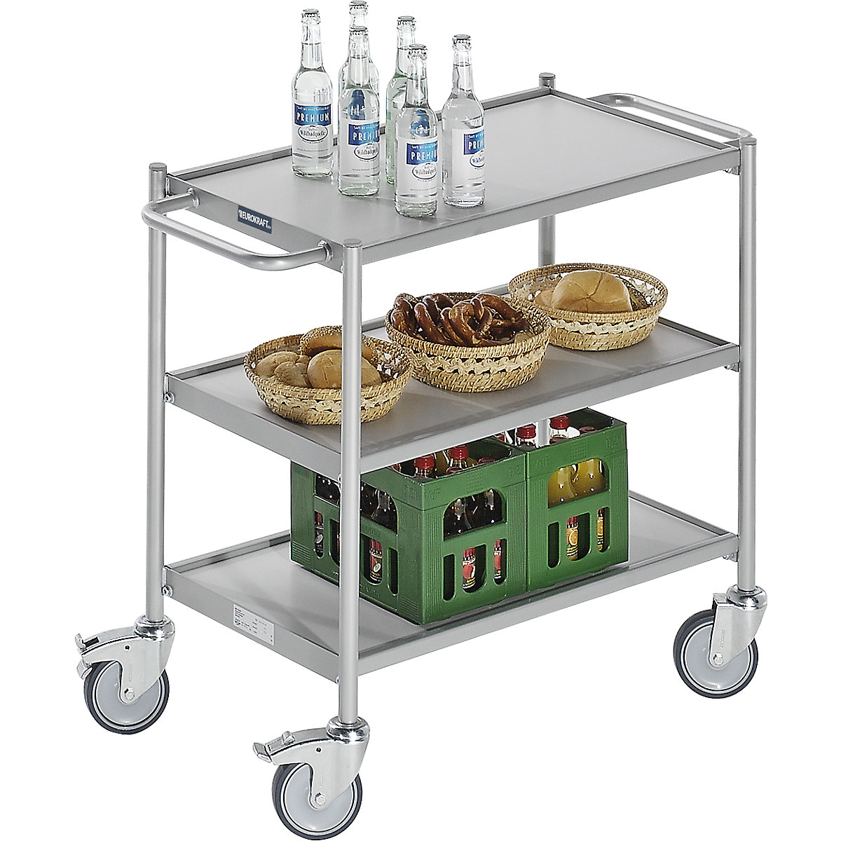 Beistellwagen, Tragfähigkeit 150 kg eurokraft pro (Produktabbildung 2)-1