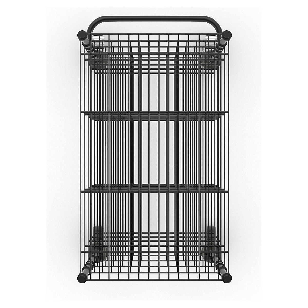 Drahtgitter-Tischwagen, schwarz (Produktabbildung 7)-6
