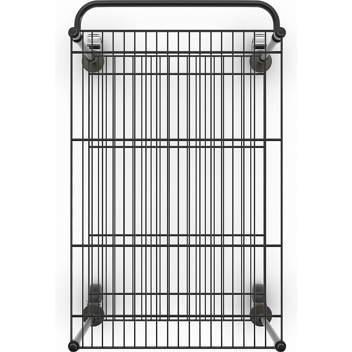 Drahtgitter-Tischwagen, schwarz (Produktabbildung 7)-6