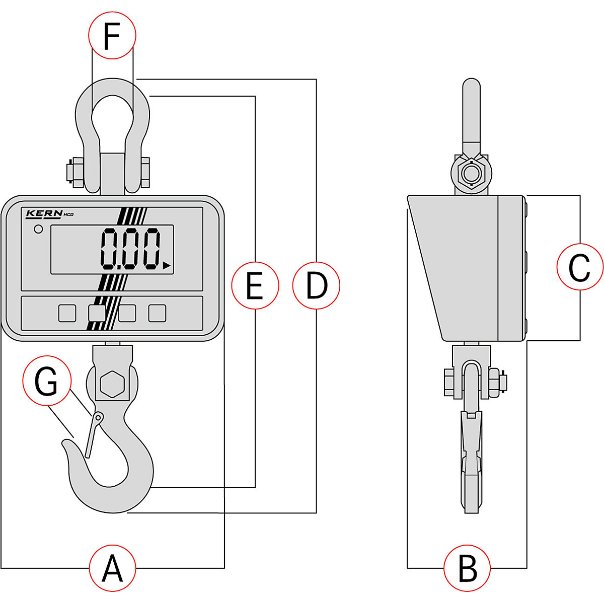 Hängewaage KERN (Produktabbildung 6)-5