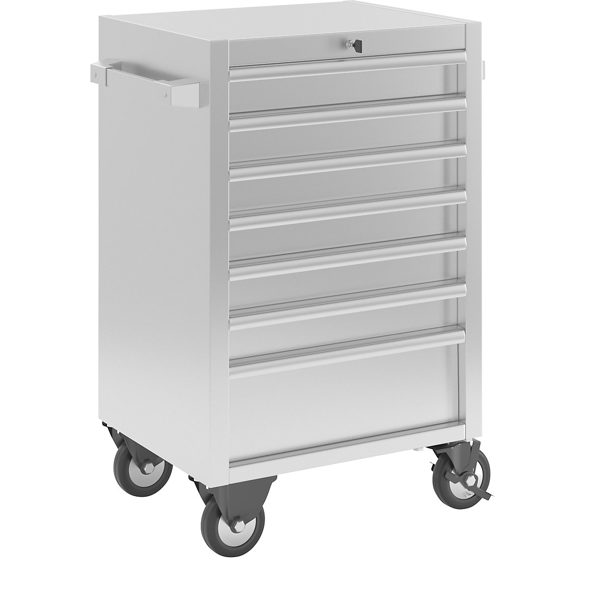 Edelstahl-Schubladenrollwagen (Produktabbildung 6)-5