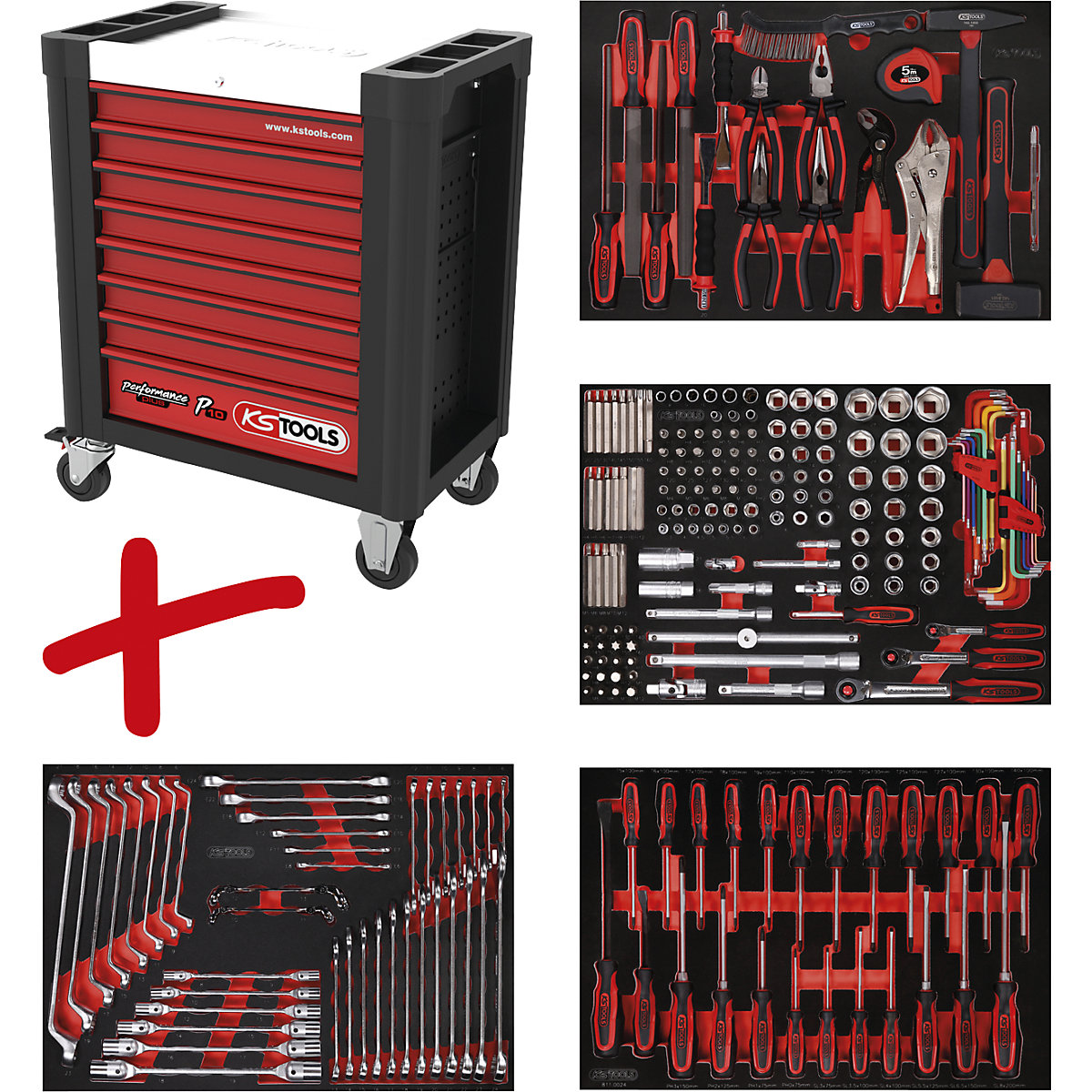 PERFORMANCEplus Werkstattwagen P10 KS Tools