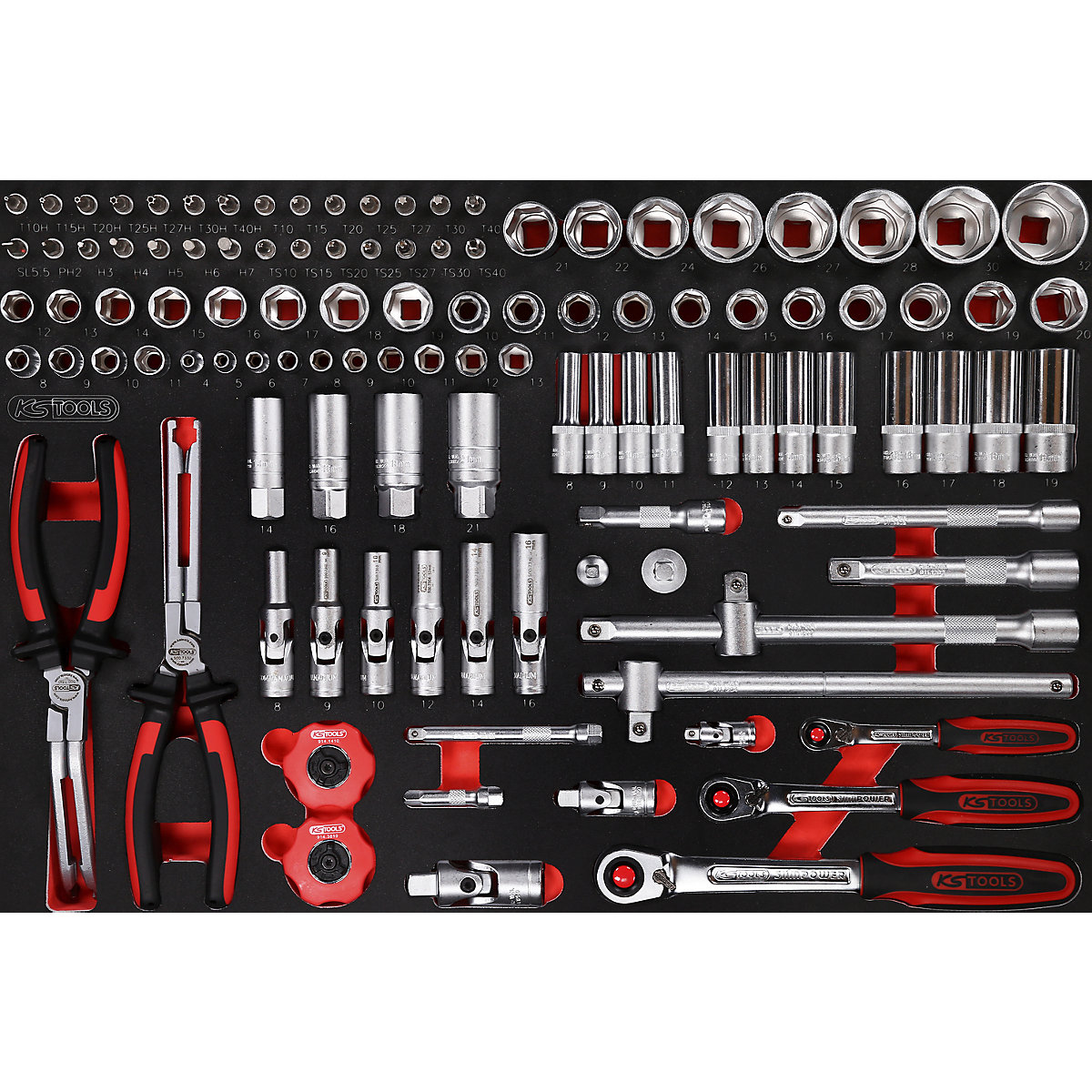 Werkstattwagen PERFORMANCE PLUS mit Werkzeug KS Tools (Produktabbildung 4)-3