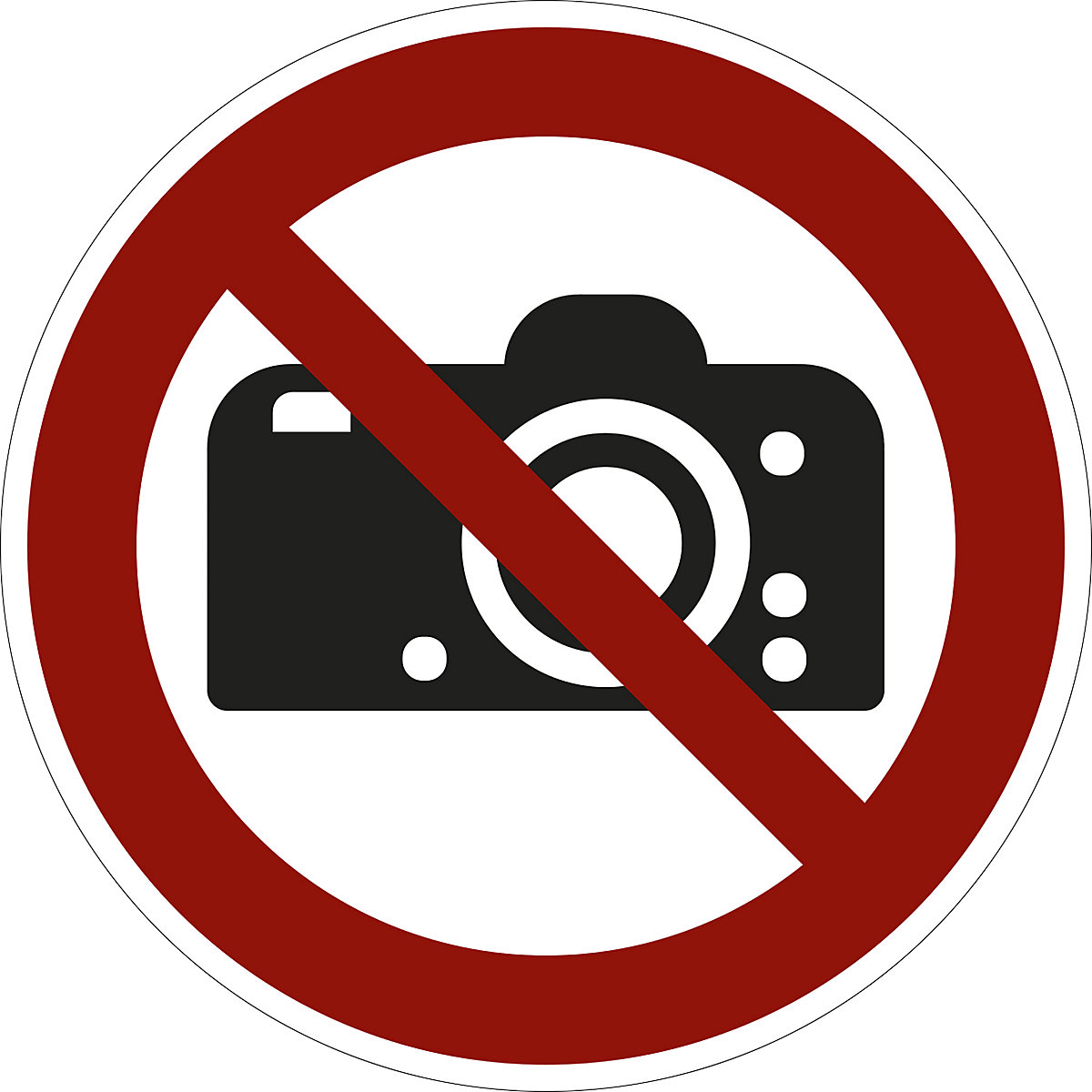 Zákazová značka, Zákaz fotografování, bal.j. 10 ks, plast, Ø 200 mm