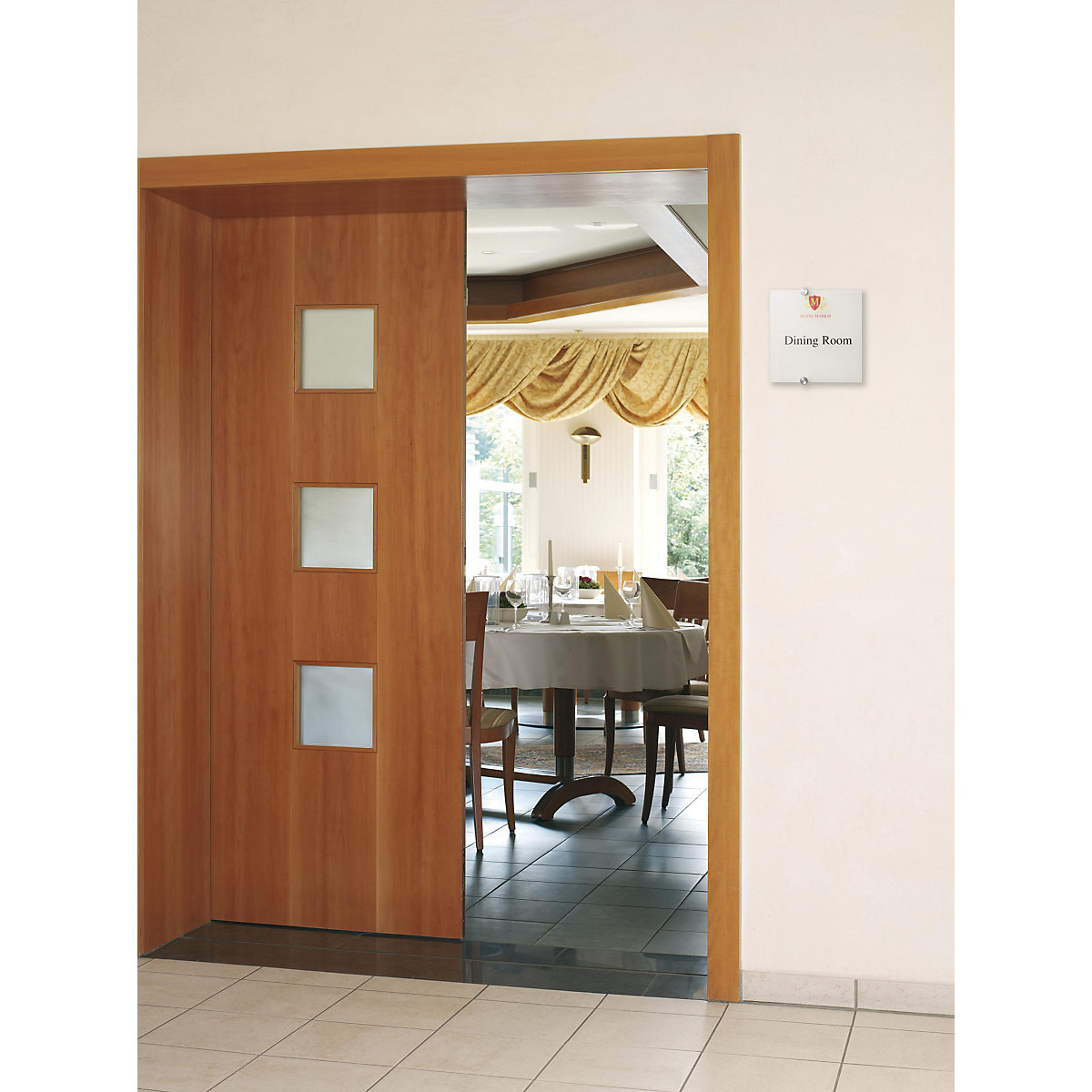 Plăcuță pentru ușă CRYSTAL SIGN – DURABLE (Imagine produs 3)-2