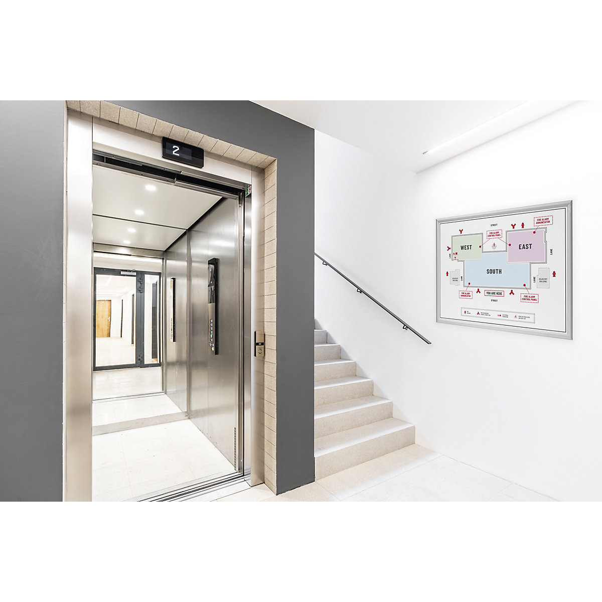 Rame pliabile, aluminiu – DURABLE (Imagine produs 3)-2