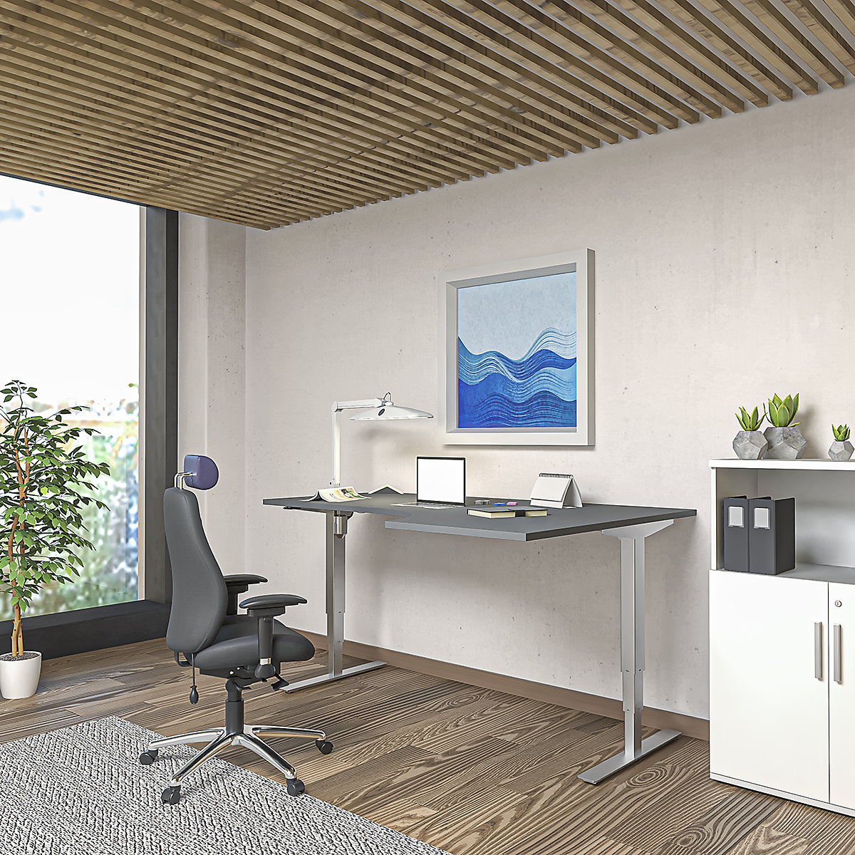 Birou Atlanta, înălțime reglabilă electric (Imagine produs 6)-5