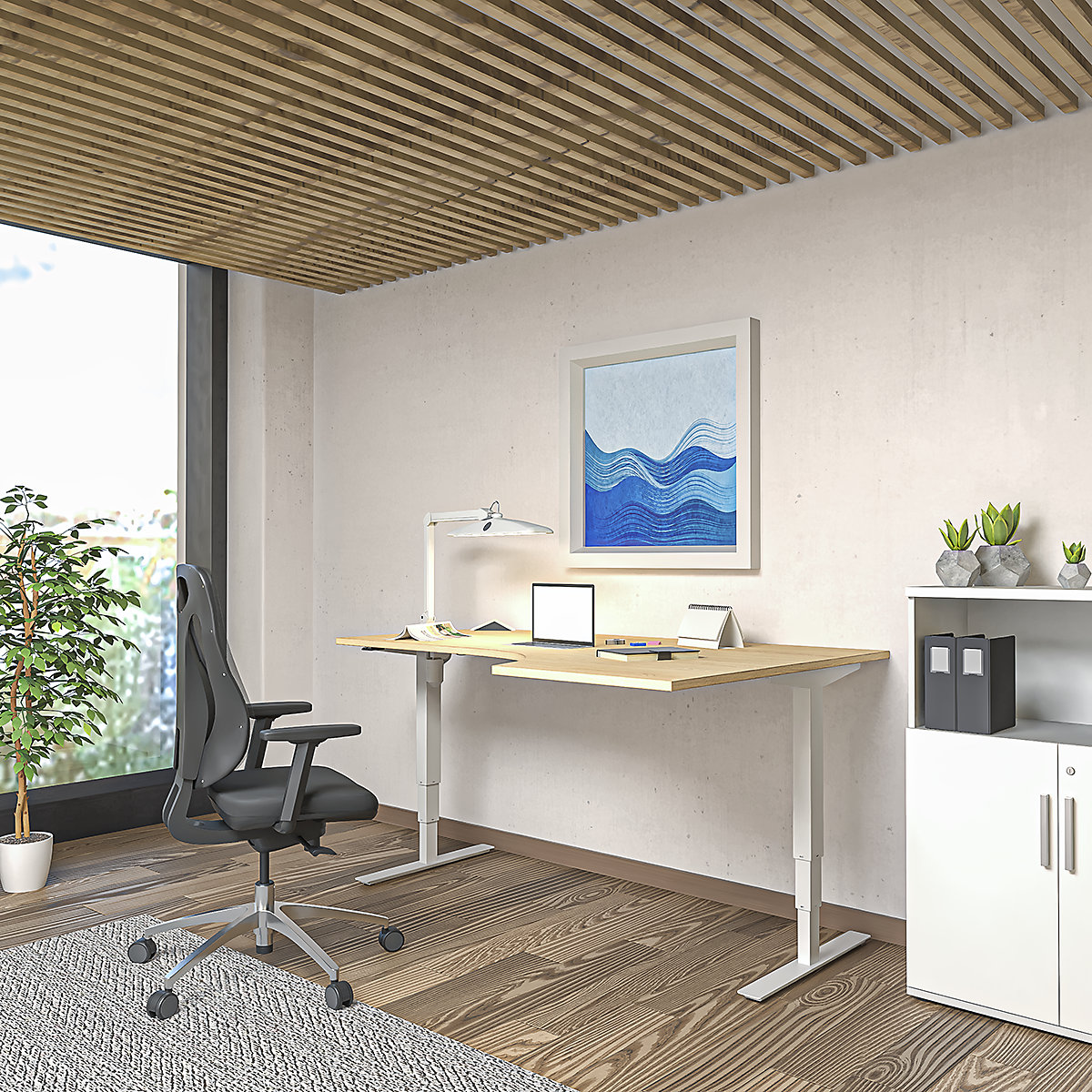 Birou Atlanta, înălțime reglabilă electric (Imagine produs 6)-5