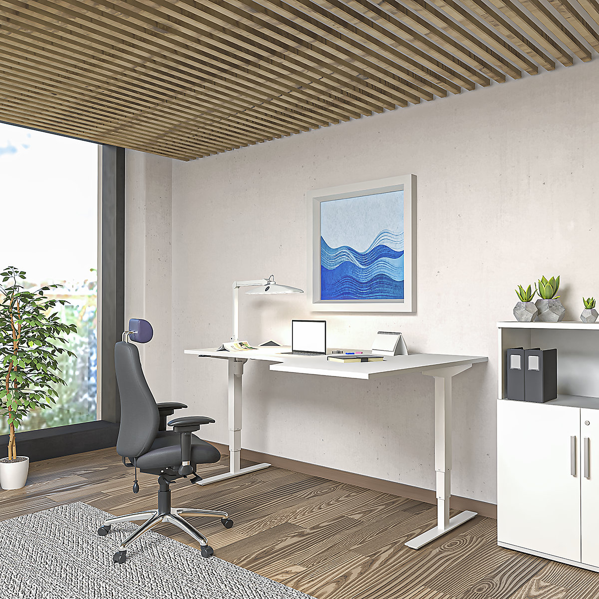 Birou Atlanta, înălțime reglabilă electric (Imagine produs 6)-5