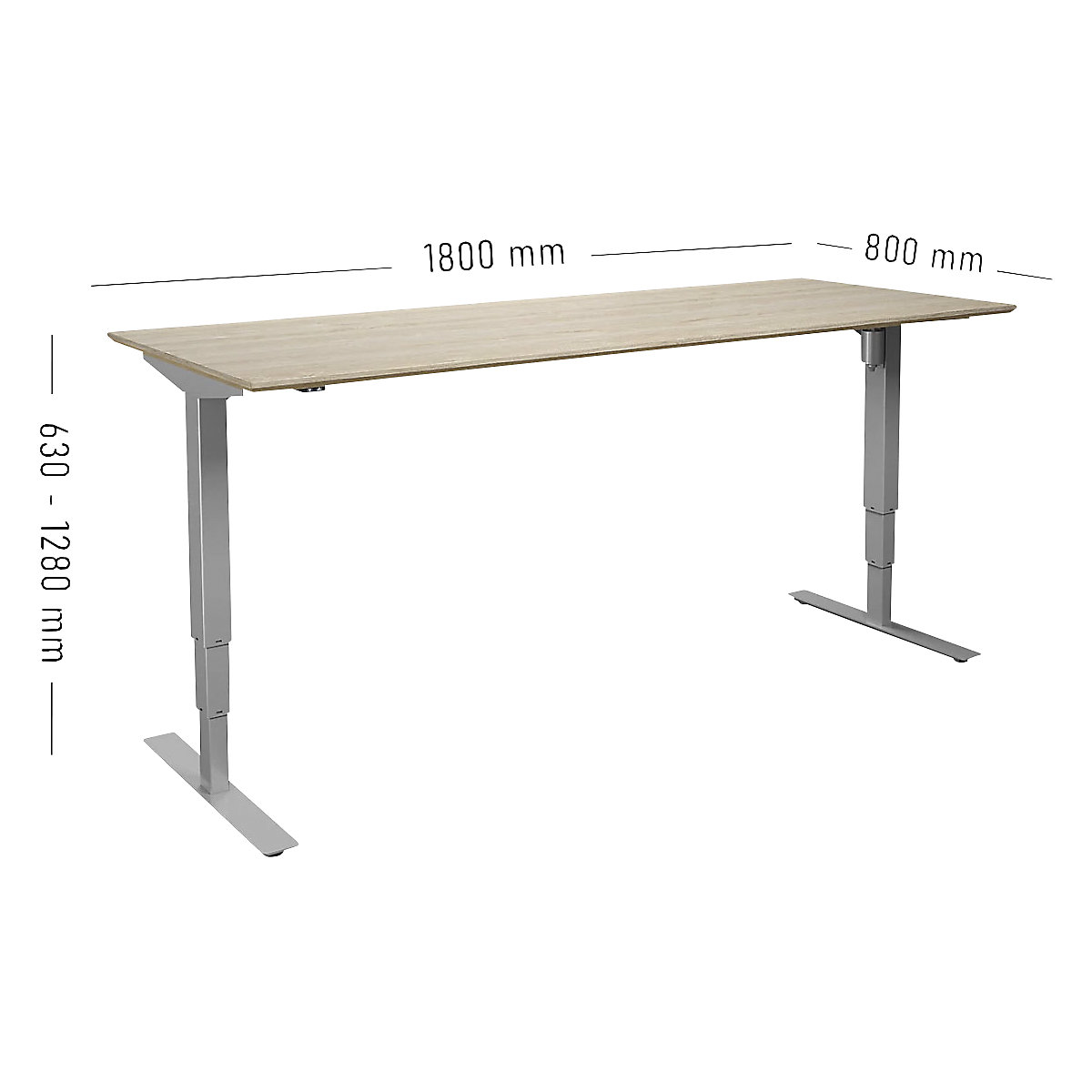 Birou Atlanta Trend, înălțime reglabilă electric (Imagine produs 4)-3