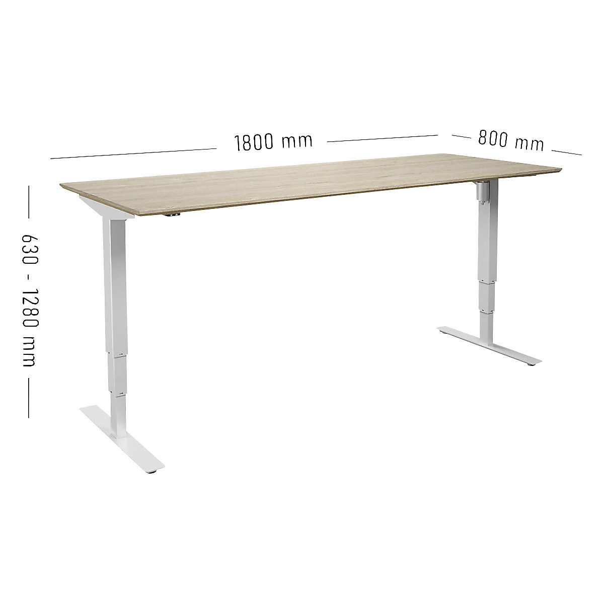 Birou Atlanta Trend, înălțime reglabilă electric (Imagine produs 4)-3