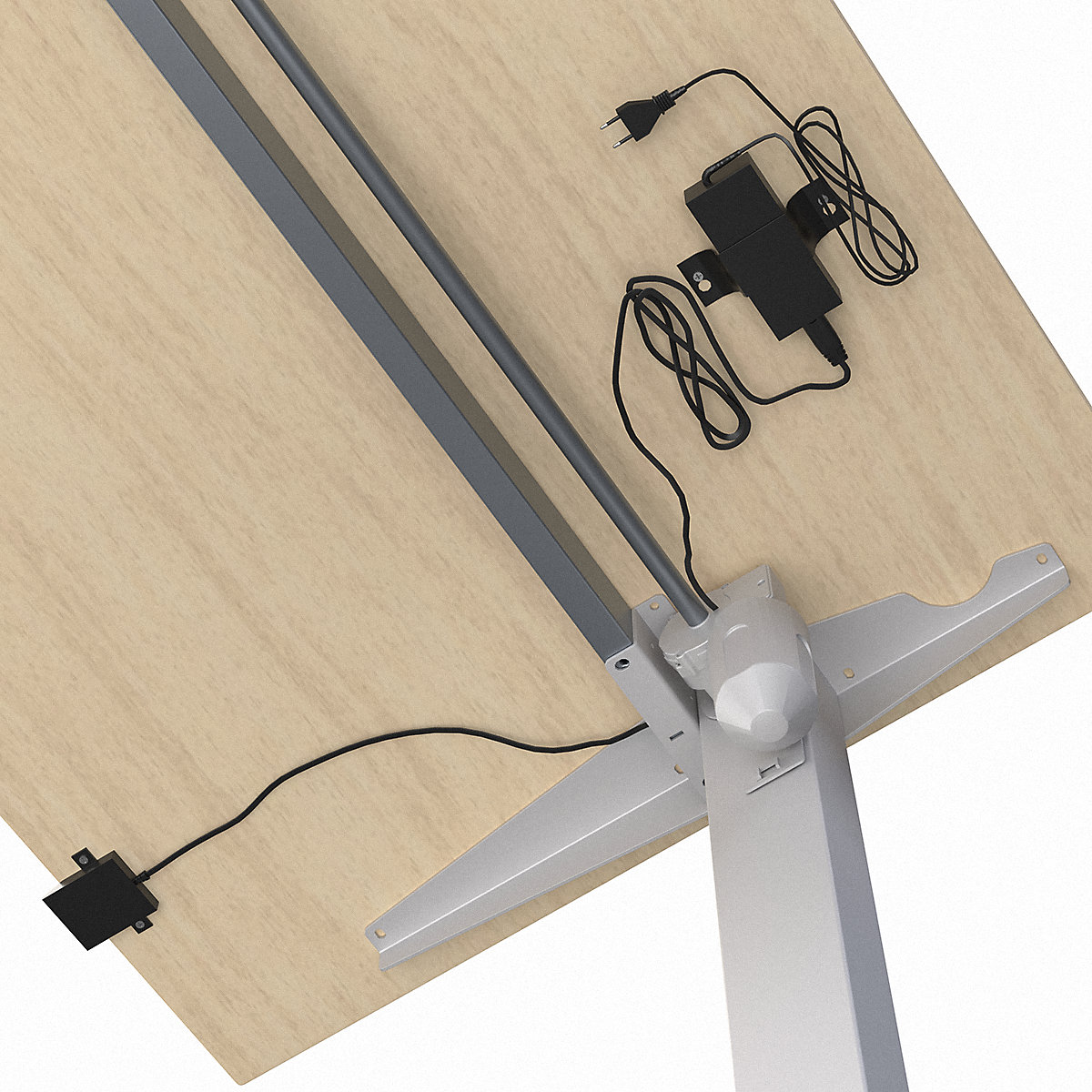 Birou Venla, înălțime reglabilă electric – eurokraft basic (Imagine produs 9)-8