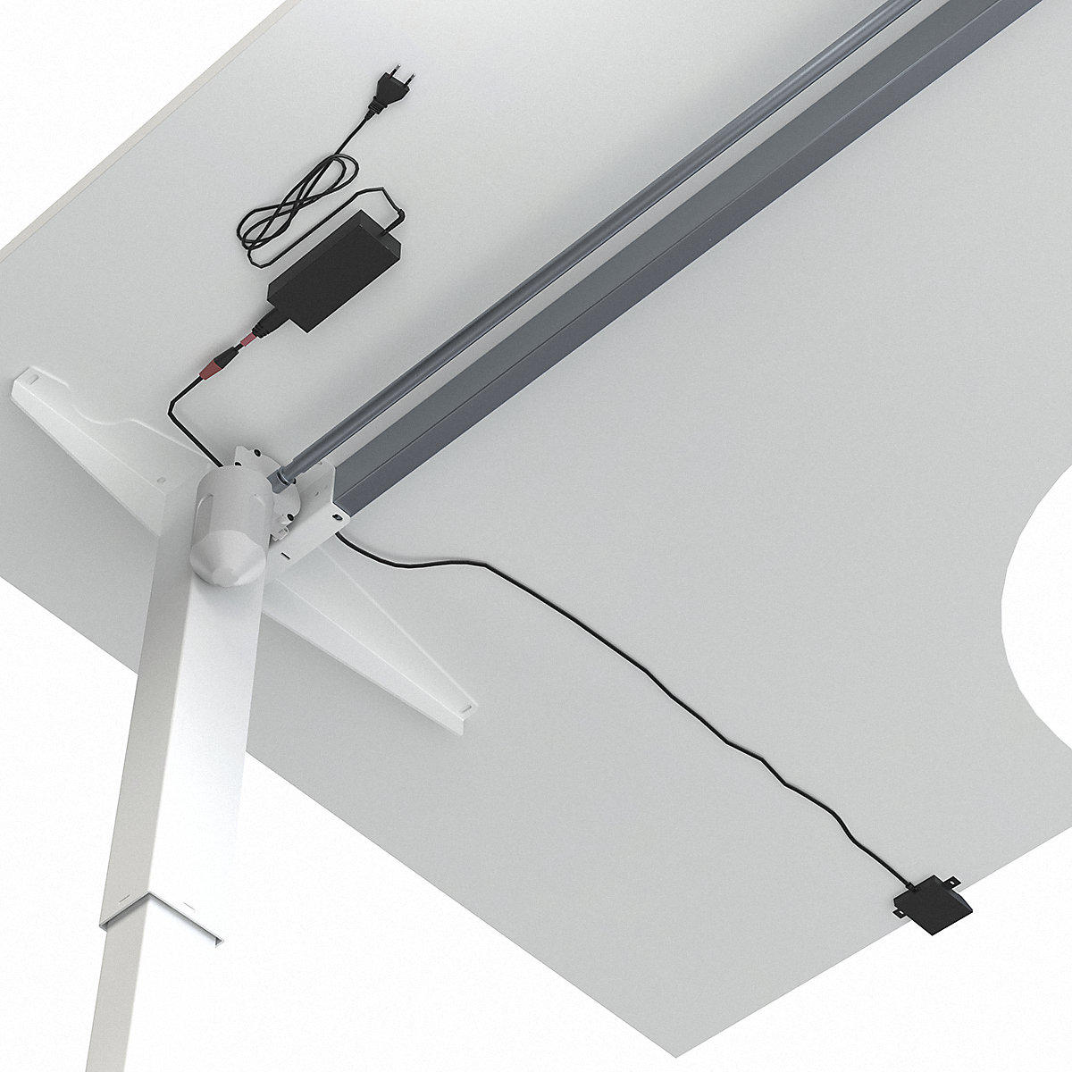 Birou Venla, înălțime reglabilă electric – eurokraft basic (Imagine produs 7)-6