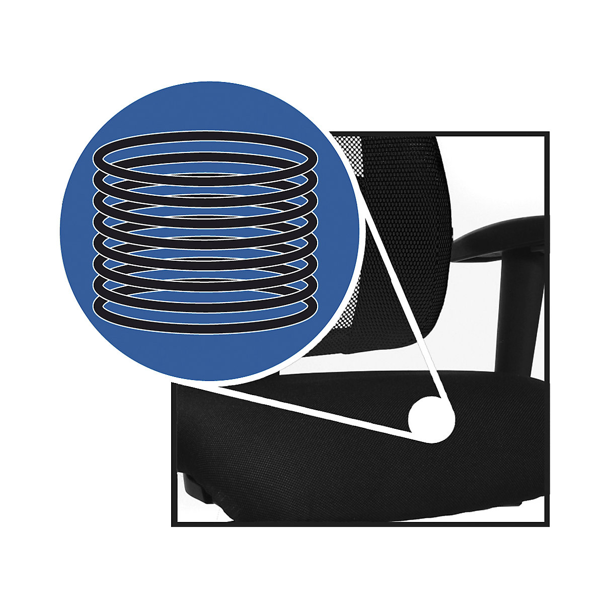 Scaun rotativ de birou LADY SITNESS DELUXE – Topstar (Imagine produs 4)-3