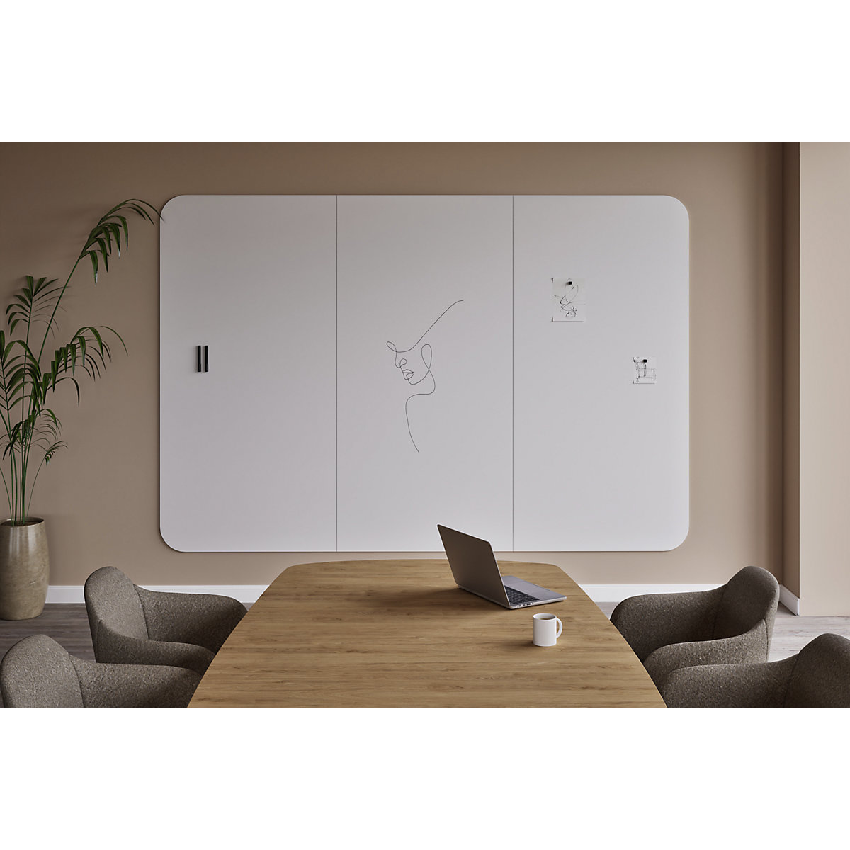 Design-XXL-Whiteboard VisuWall Curve – Chameleon (Imagine produs 3)-2