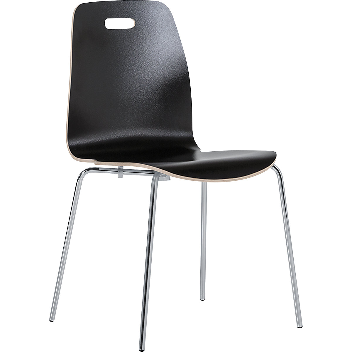 Krzesło z siedziskiem i oparciem z jednego elementu Alina