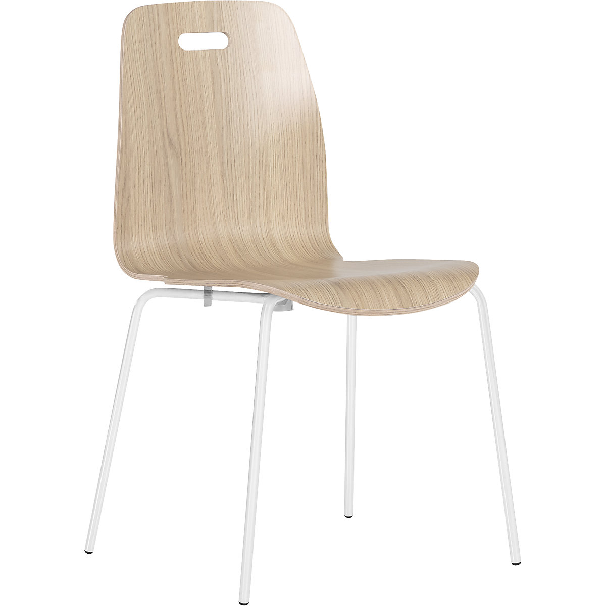 Krzesło z siedziskiem i oparciem z jednego elementu Alina