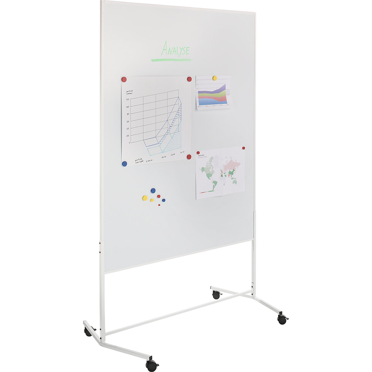 Ścianka do prezentacji, mobilna – eurokraft basic (Zdjęcie produktu 4)-3