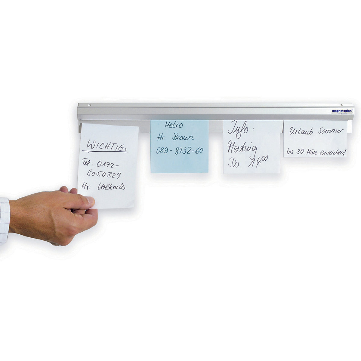 Szyna zaciskowa do dokumentów Catch-Ball – magnetoplan (Zdjęcie produktu 2)-1