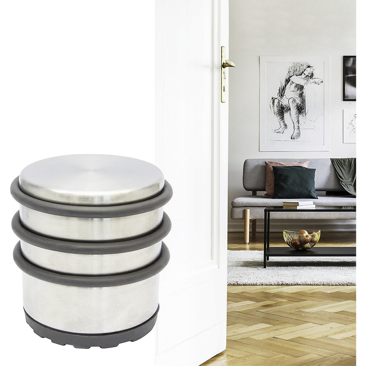 Podłogowy odbojnik do drzwi TOWER – Wagner (Zdjęcie produktu 4)-3