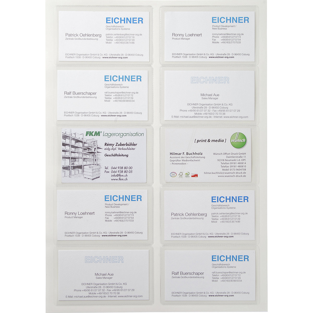 Kieszeń na kartę pamięci, samoprzylepna – EICHNER (Zdjęcie produktu 2)-1