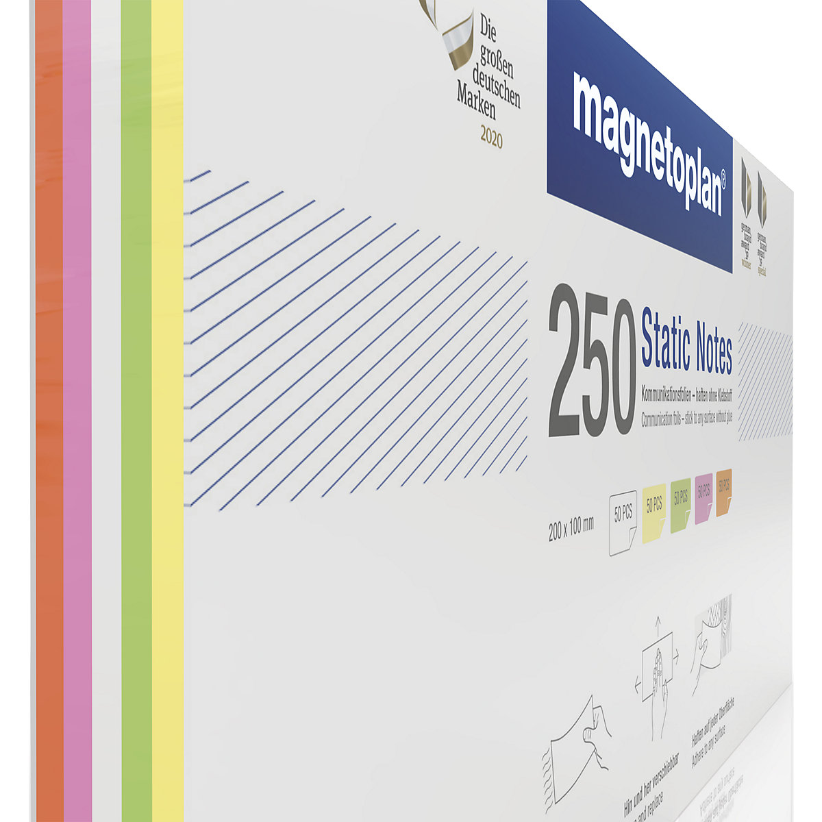 Post-it électrostatiques «Static Notes» – magnetoplan (Illustration du produit 9)-8