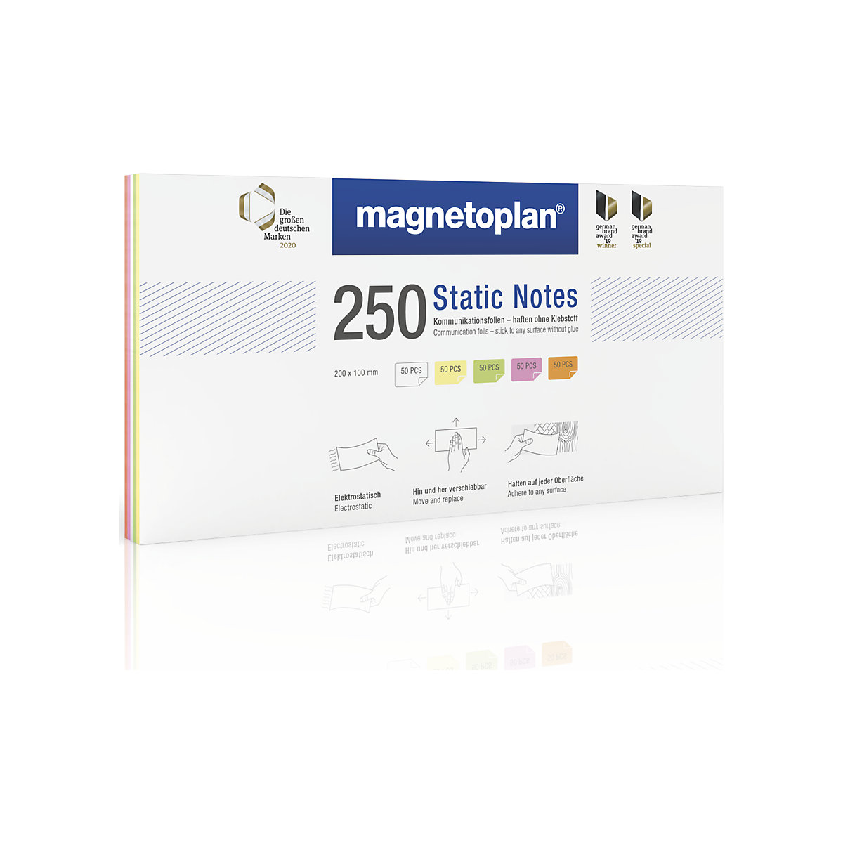 Post-it électrostatiques «Static Notes» – magnetoplan (Illustration du produit 10)-9