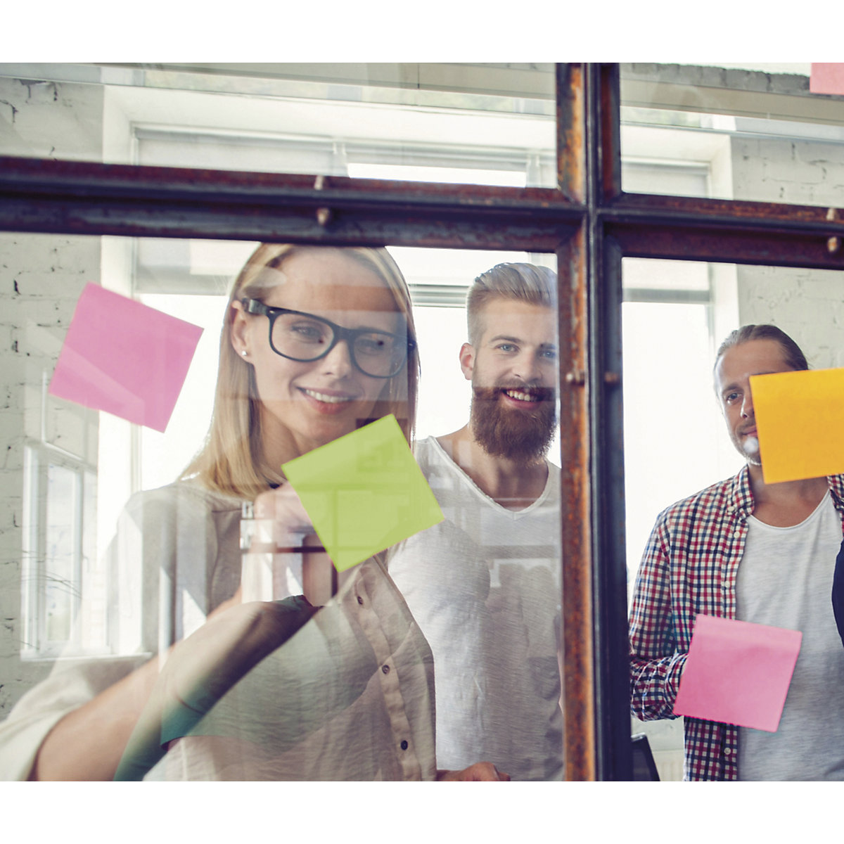 Post-it électrostatiques «Static Notes» – magnetoplan (Illustration du produit 3)-2