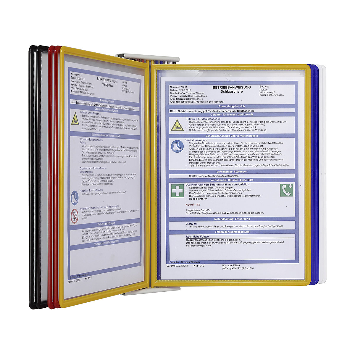 Jeu de pochettes transparentes A4