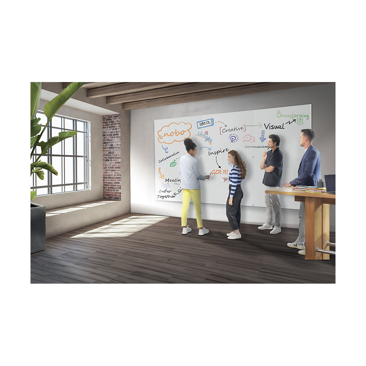 Tableau blanc Infini – nobo (Illustration du produit 5)-4