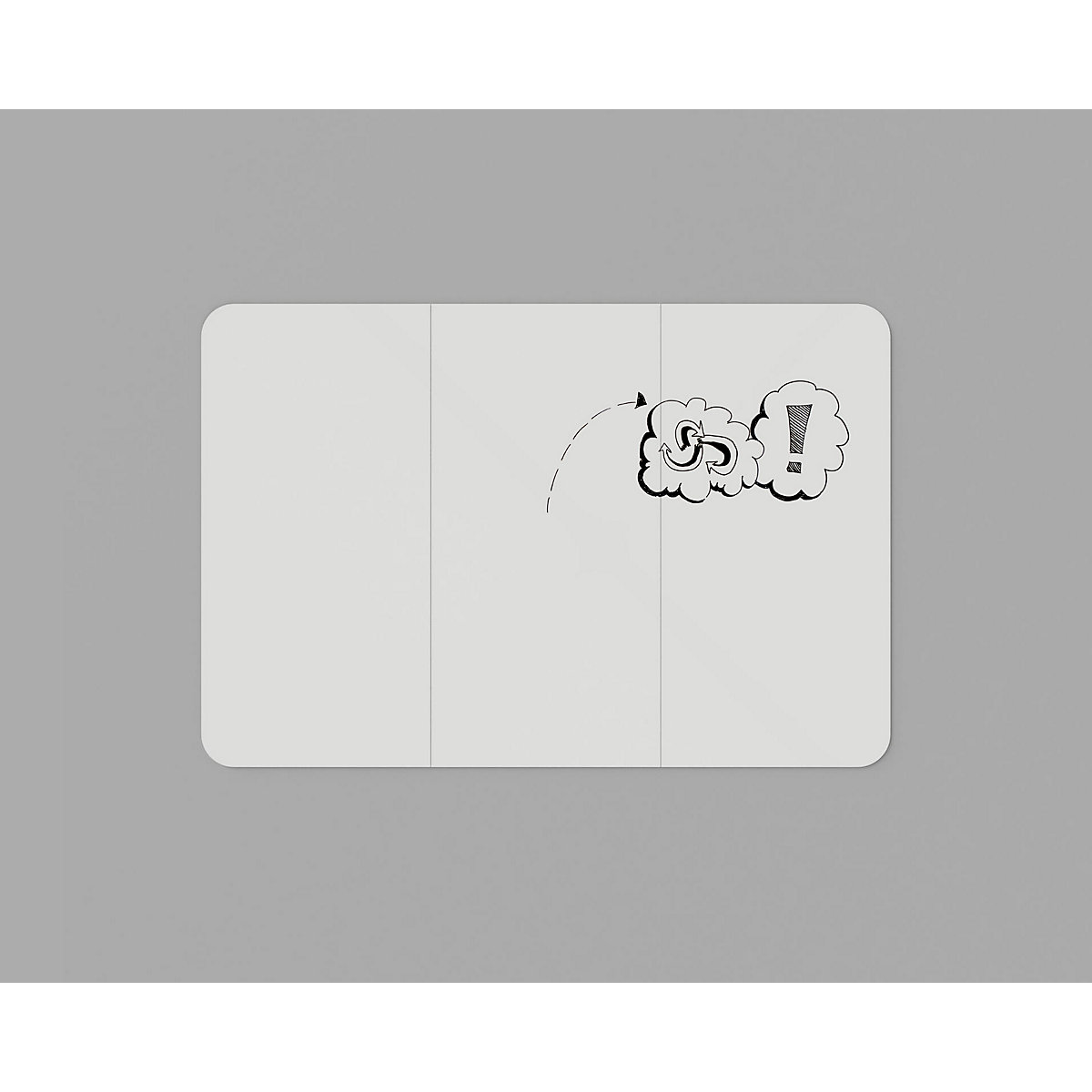 Tableau blanc design XXL VisuWall - Chameleon