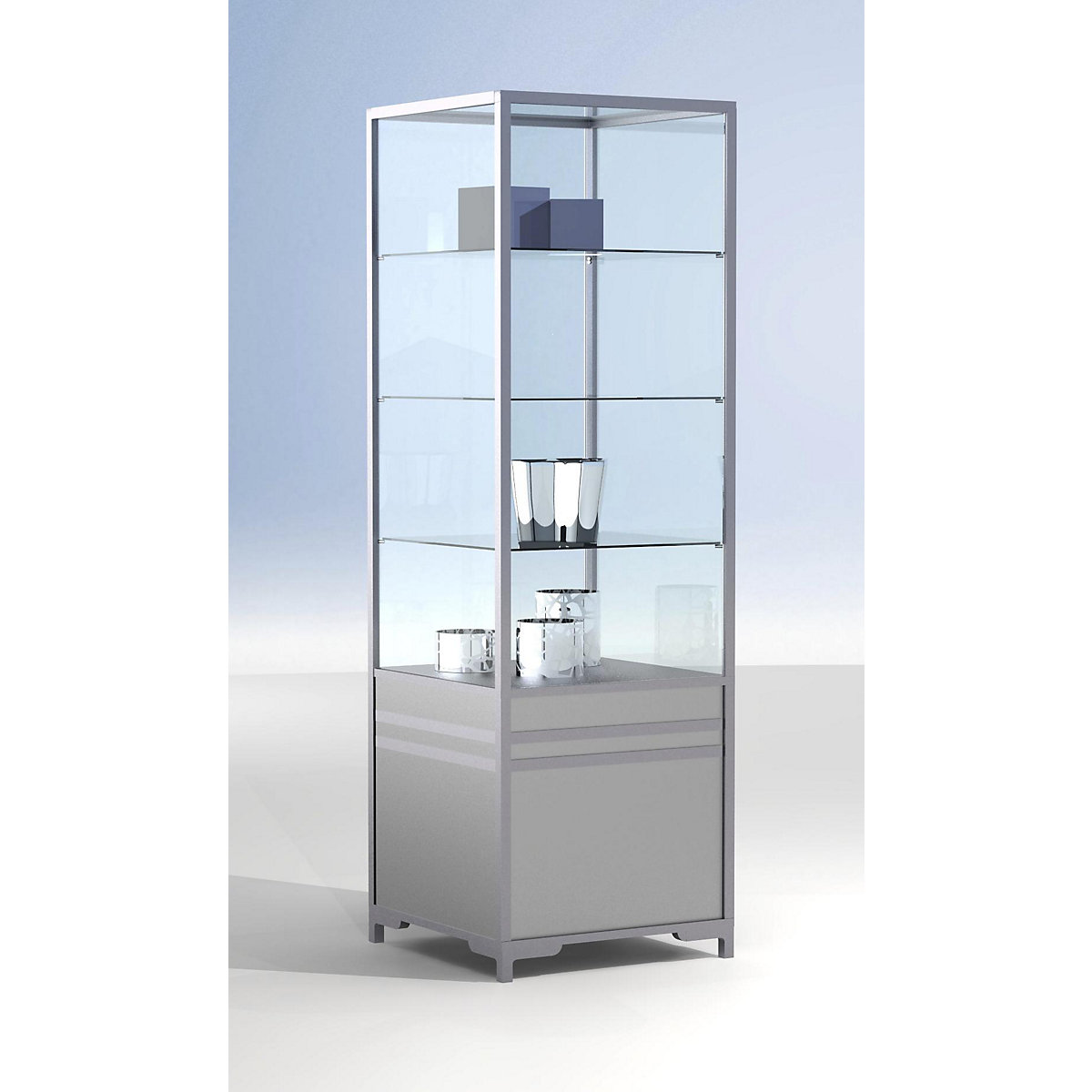 Vitrine colonne modulaire LINK