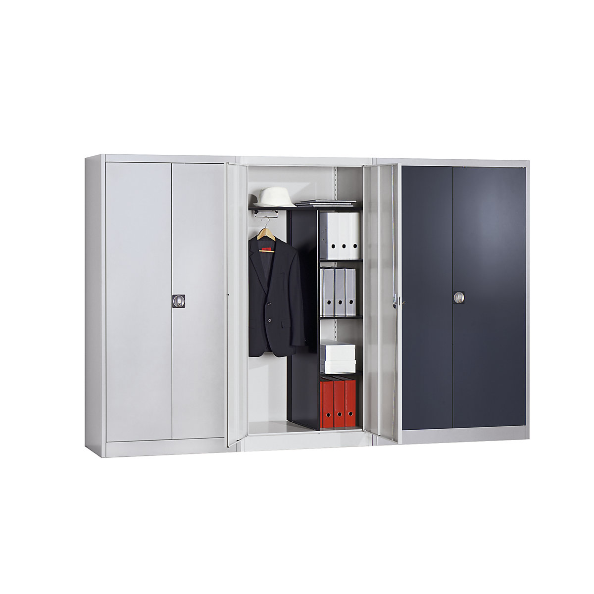 Armoire métallique à portes battantes – mauser (Illustration du produit 3)-2