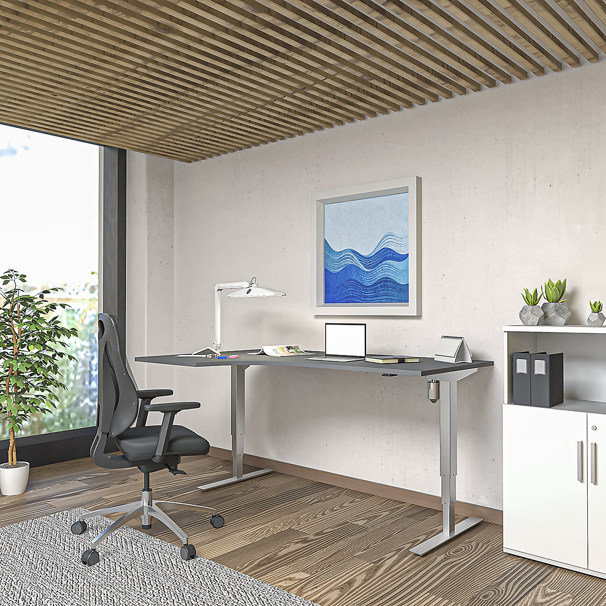 Bureau assis-debout électrique Atlanta (Illustration du produit 6)-5