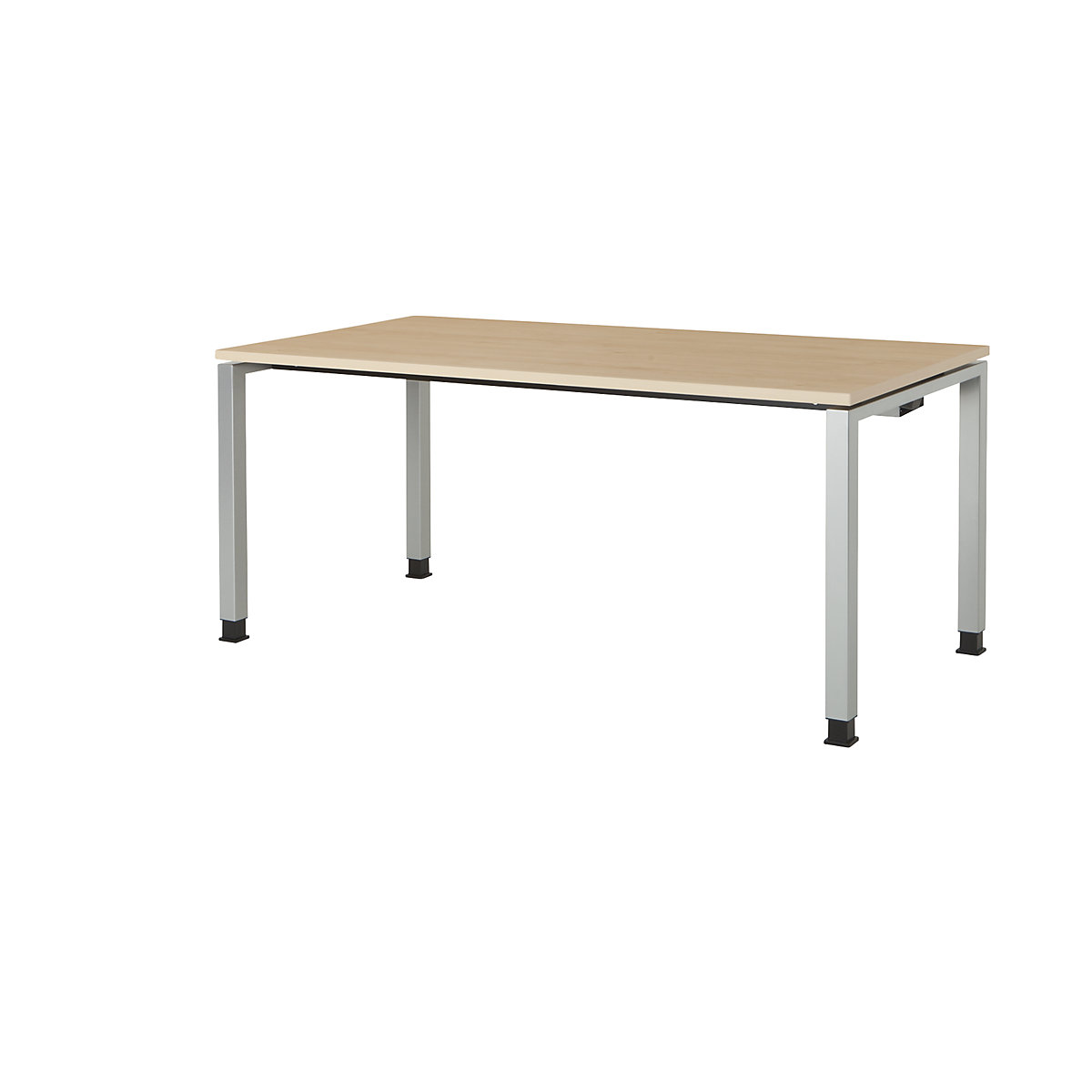 Table rectangulaire à piétement en tubes carrés – mauser