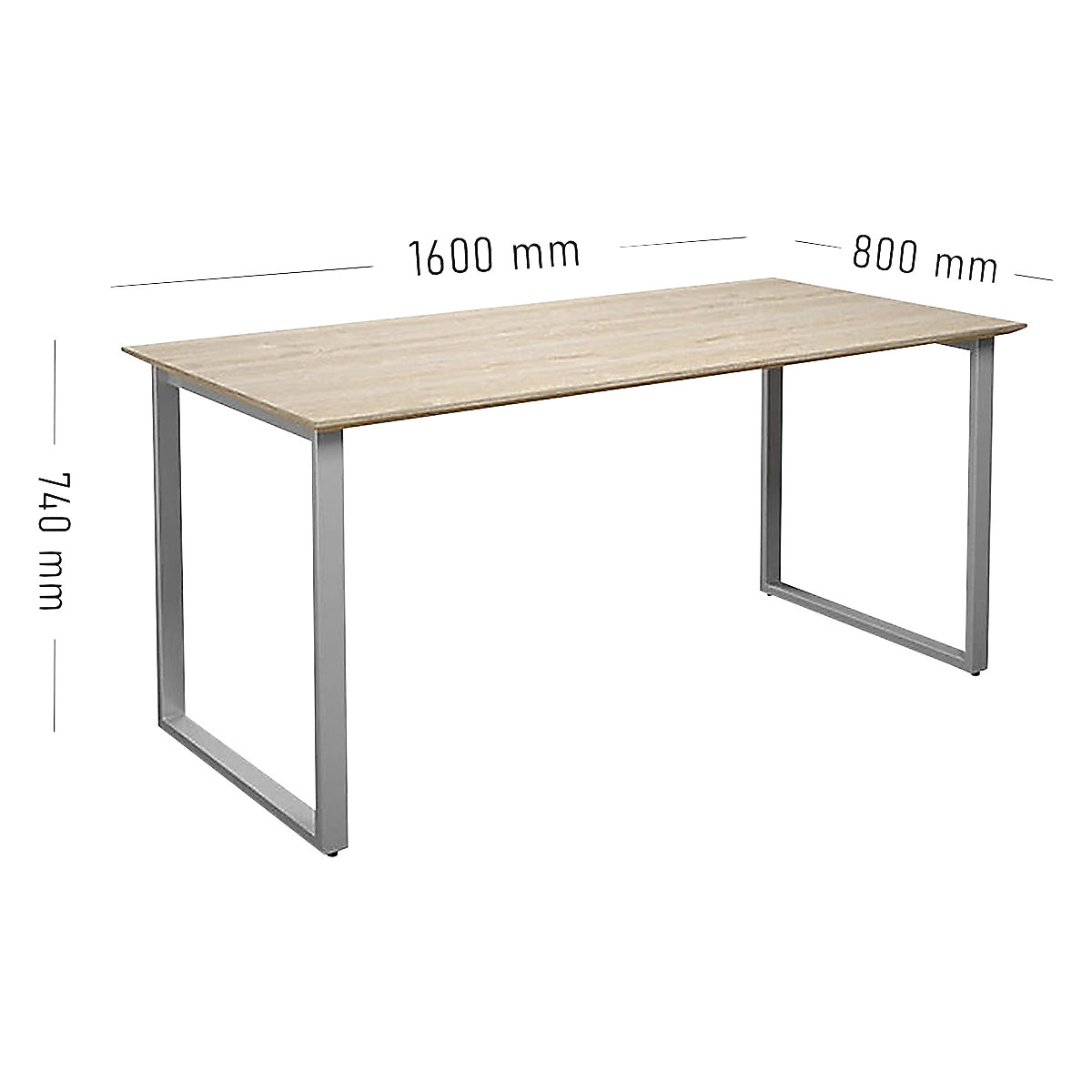 Table polyvalente DUO-O Trend, à plateau droit (Illustration du produit 2)-1