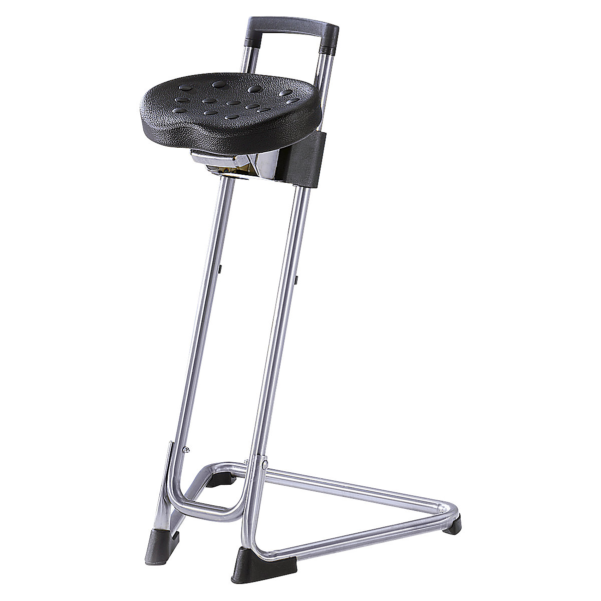 Apoio de pé, aço inoxidável, regulação contínua em altura 600 – 850 mm, aço inoxidável-0