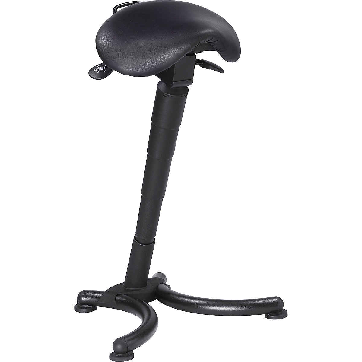 Apoio para trabalhos de pé – meychair, assento ergonómico em forma de selim, regulação da altura por mola de pressão-0